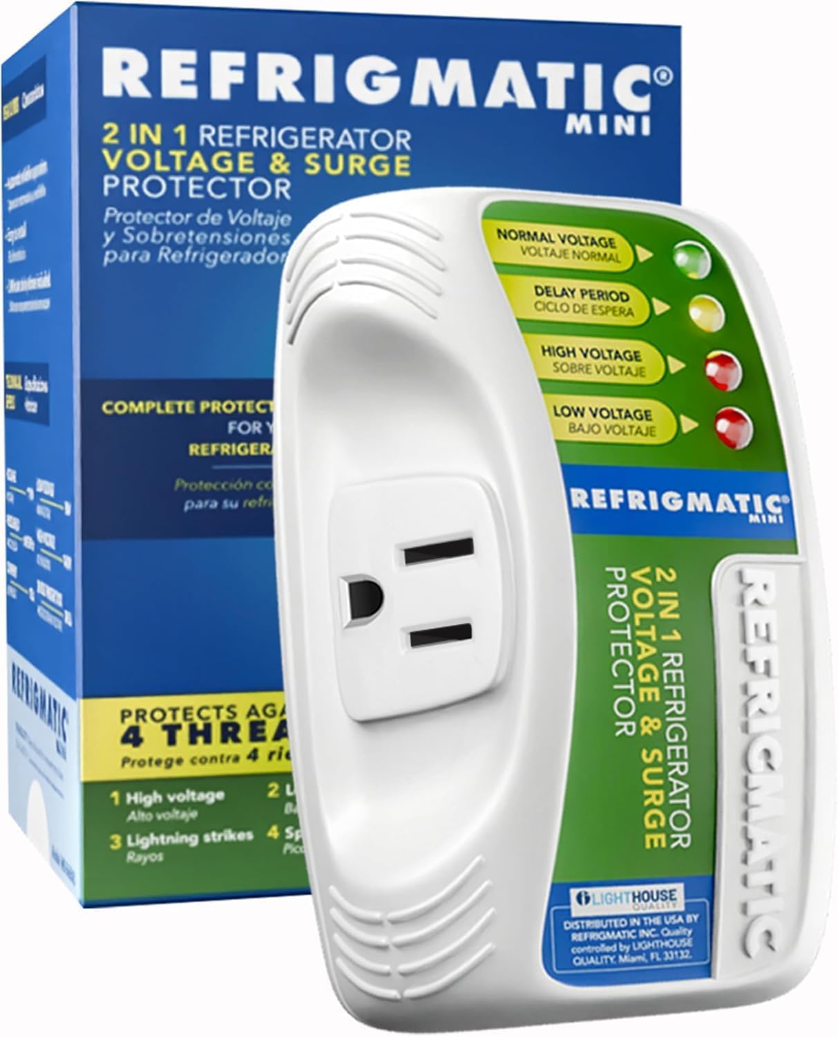 PROTECTOR DE VOLTAJE 110V - 3MIN - 12A REFRIGMATIC MINI REFRIGERADORA TODAS LAS MARCAS