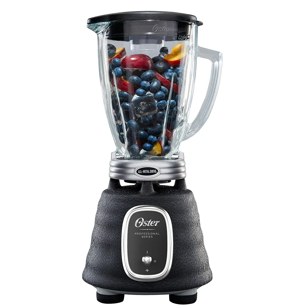 Licuadora clásica Oster negra serie profesional  con interruptor de palanca